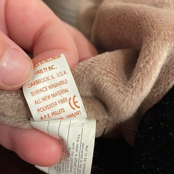 Ringo the Racoon Original Ty Beanie Baby Collection 1995 11” long Great Conditi… - Picture 8 of 8